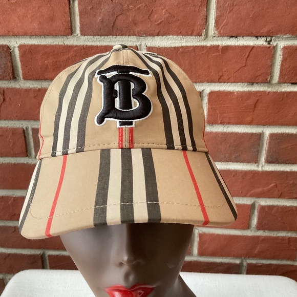 Burberry Accessories - ❤️SOLD❤️BURBERRY TB MONOGRAM BASEBALL HAT SIZE S